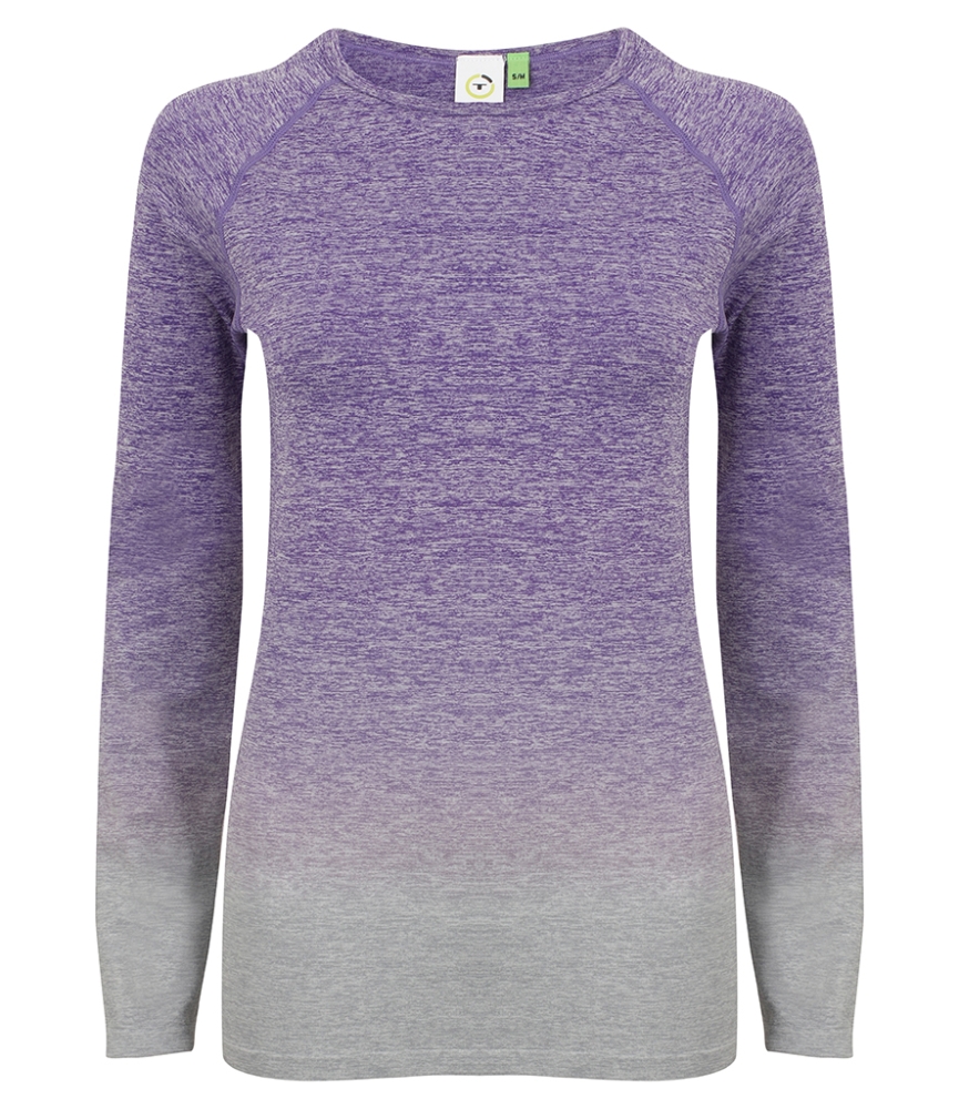 Tombo Ladies Seamless Fade Out Long Sleeve Top