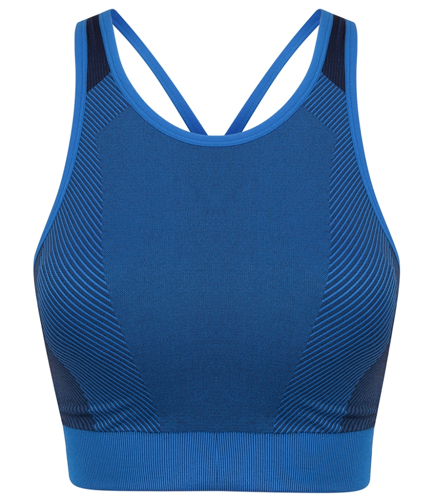 Tombo Ladies Seamless Panelled Crop Top
