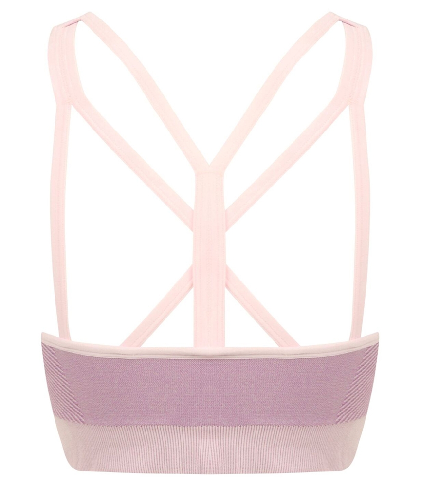 Tombo Ladies Seamless Panelled Crop Top