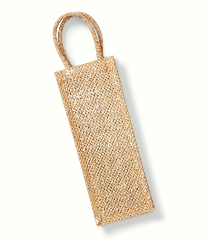Westford Mill Shimmer Jute Bottle Bag