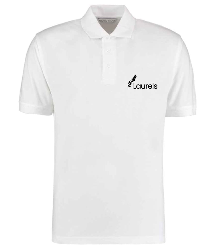 Embroidered Men's Polo white
