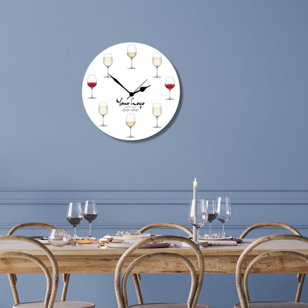 Wine Glass Clock