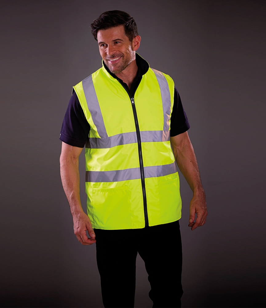 Yoko Hi-Vis Reversible Fleece Bodywarmer
