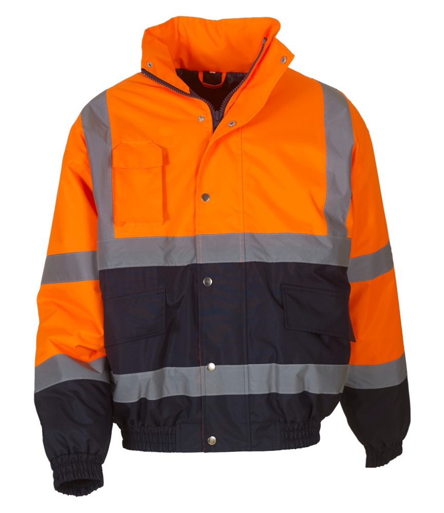 Yoko Hi-Vis Two Tone Bomber Jacket