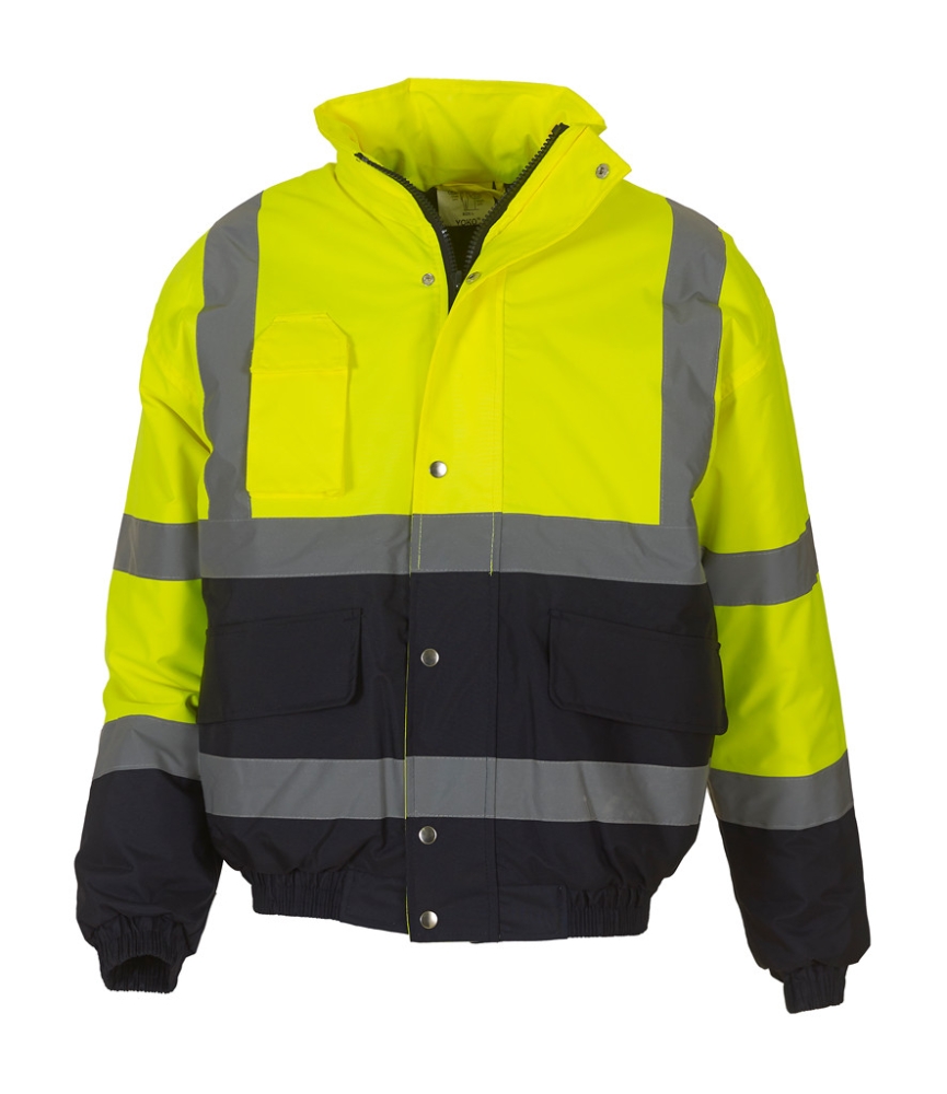 Yoko Hi-Vis Two Tone Bomber Jacket